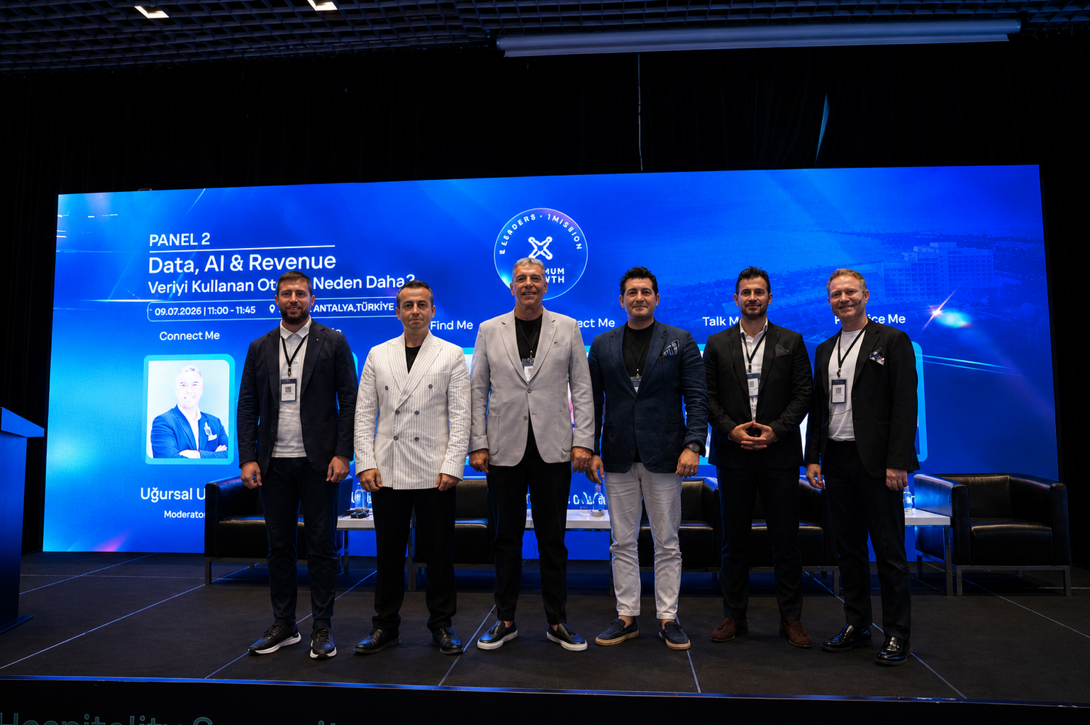 Panel 2 konuşmacıları: Gökhan Faruk Duran, Kazım Yönden, Uğursal Uğur, Hasan Yaşar, Yiğit Pala, Cavit Çolak